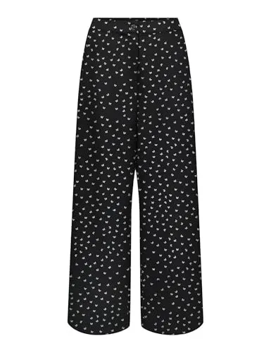 ONLY Onlnova Mika Wide pantaloni neri M