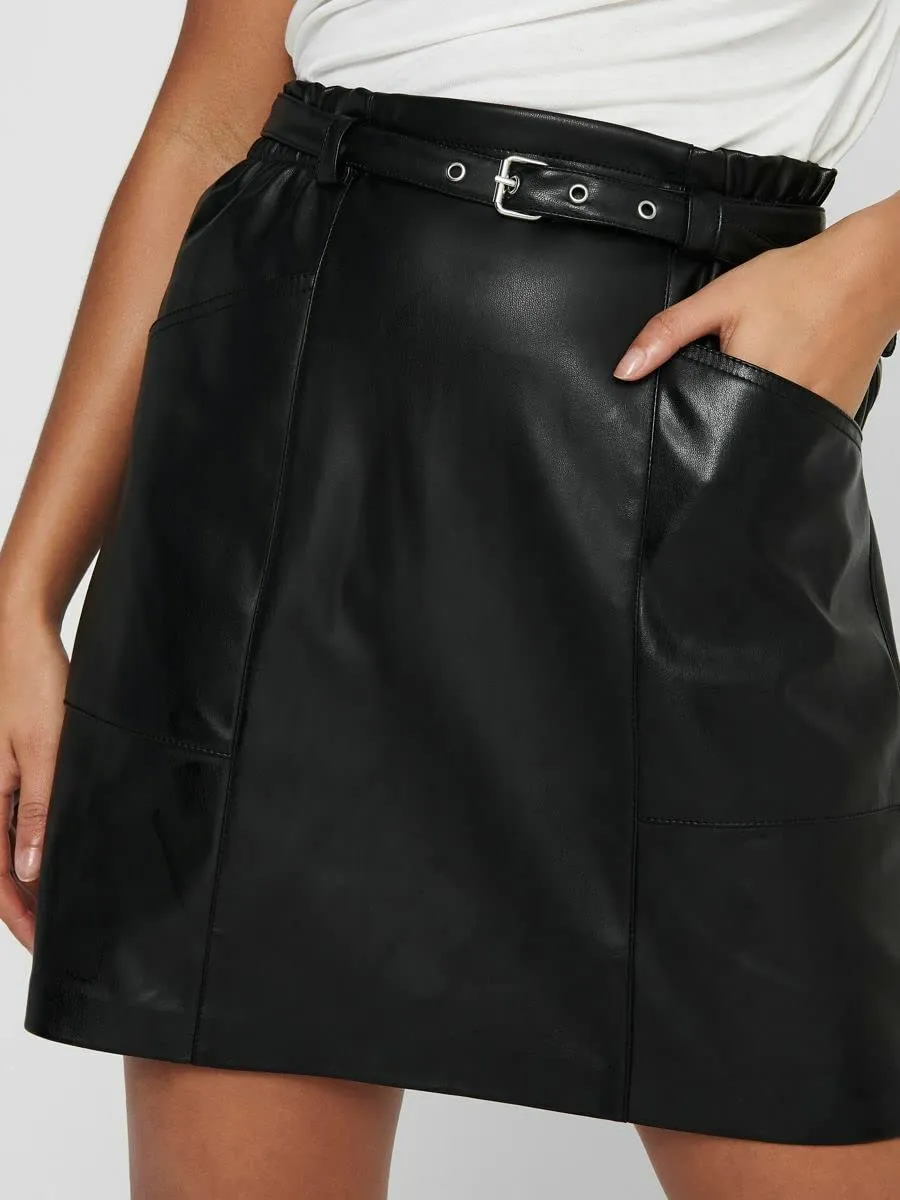 ONLY Onlheidi gonna ecopelle nero S