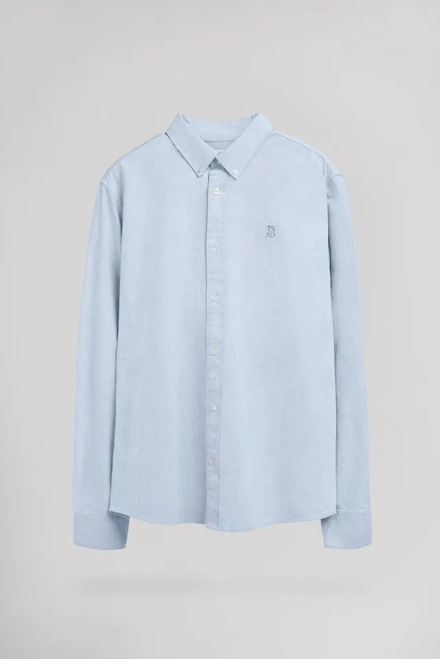 Teddy Smith C-Stan ML Camicia oxford Pastel Blue regular