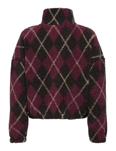 ONLY ONLLine Life L/S Zip Teddy Swt Felpa S