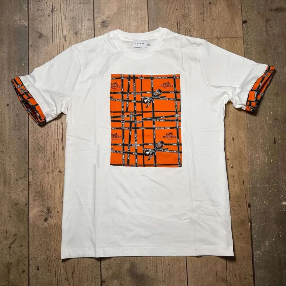Never Say Never T-Shirt Tessuto Hermes Personalizzata