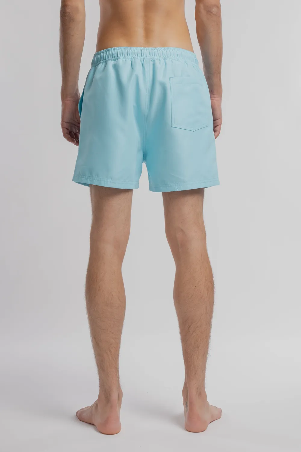Teddy Smith S-Angel costume mare uomo Blu Lagon tinta unita