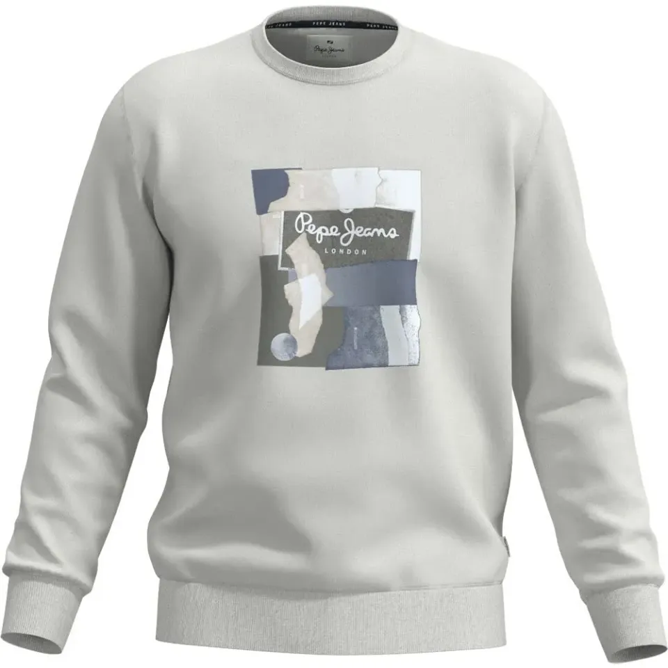 Pepe Jeans Oldwive Crew felpa uomo L bianca girocollo