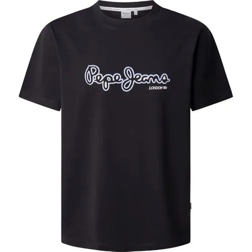 Pepe Jeans Dorian T-Shirt Uomo Jersey Nero