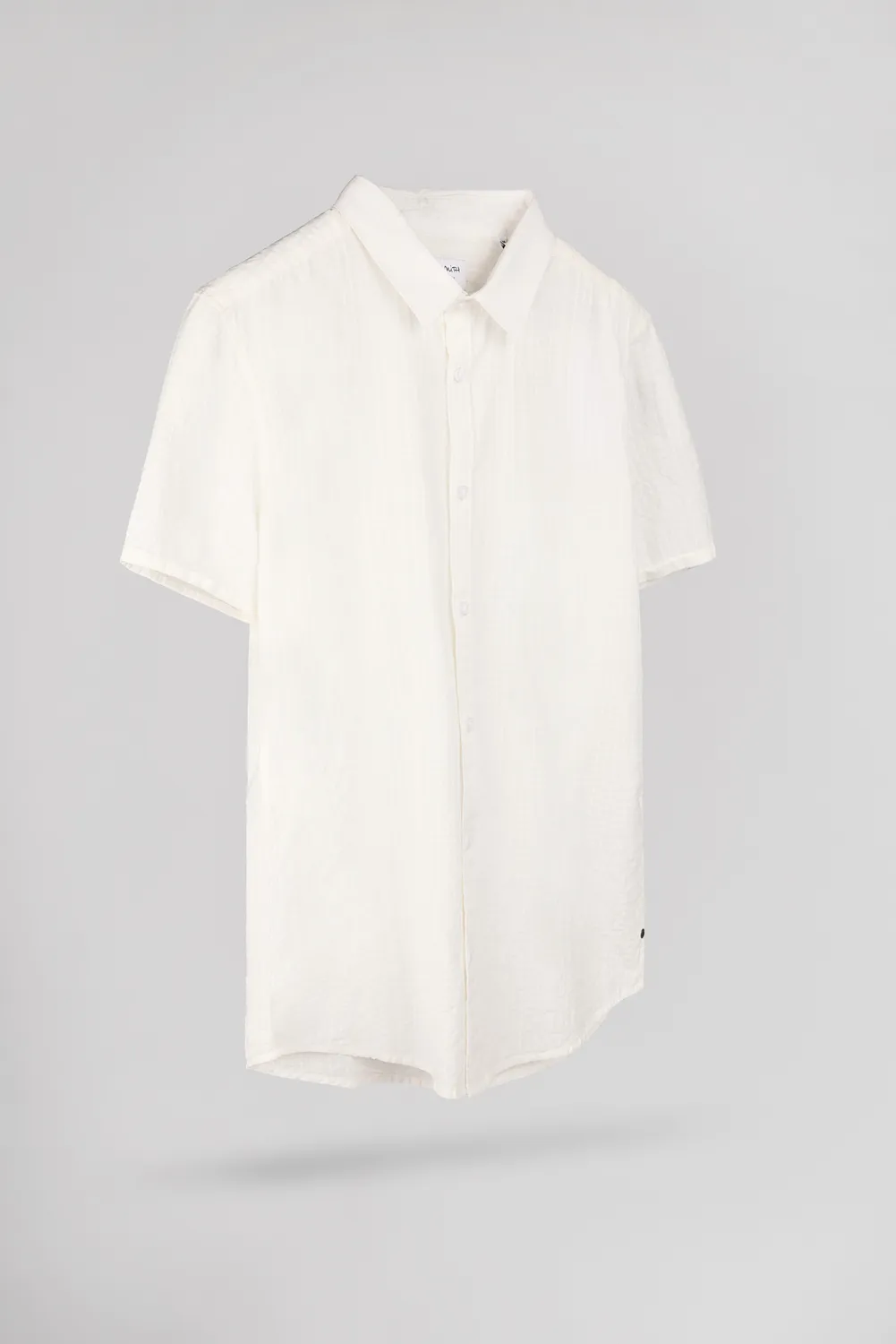 Teddy Smith Cut 2 MC camicia slim middle white uomo