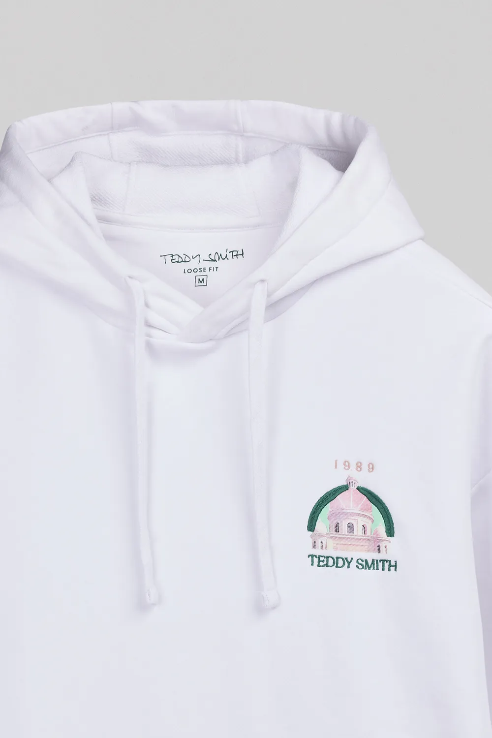 Teddy Smith S-Andrew Felpa Uomo Bianca Cappuccio
