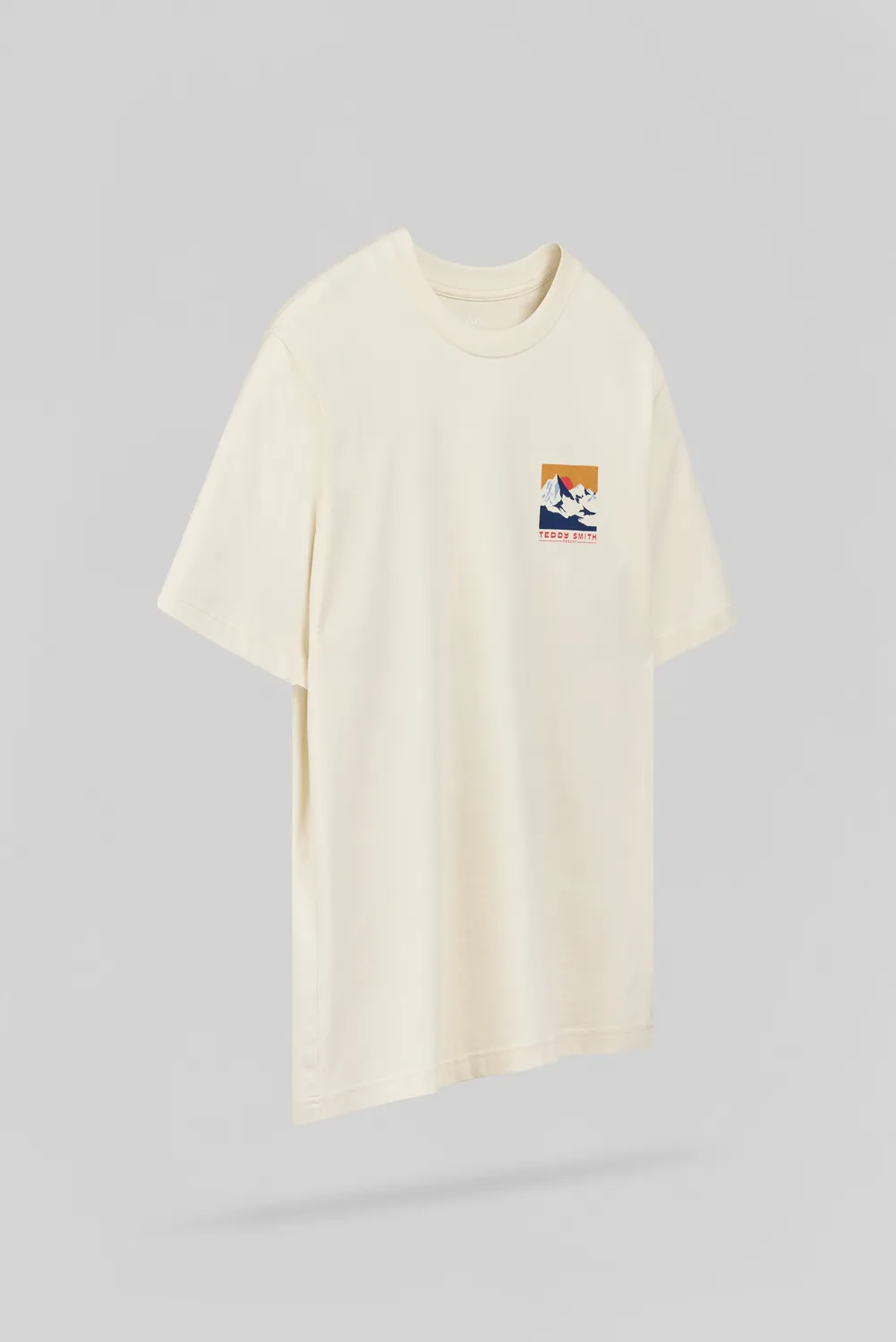 Teddy Smith T-Mountain MC Cream t-shirt crema loose fit
