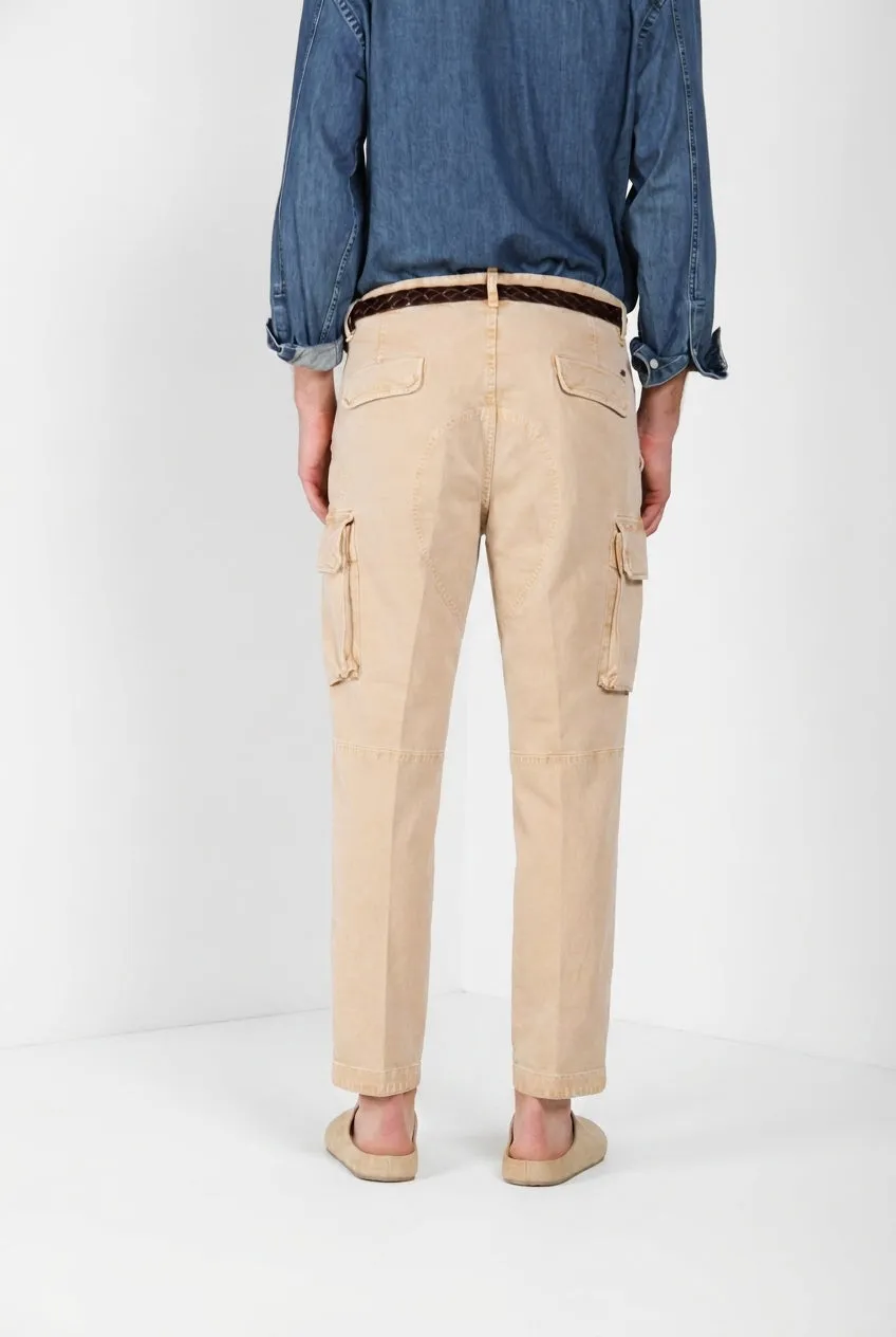Mason's Chile M74 pantalone cargo kaki relaxed fit