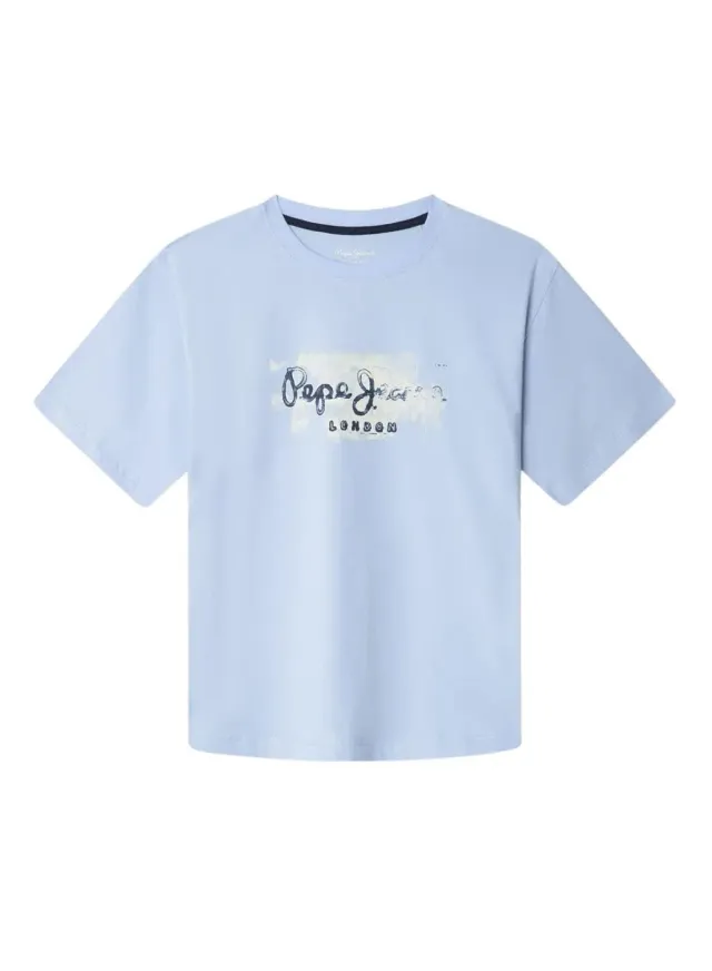 Pepe Jeans Joshua t-shirt bambino 10 anni logo