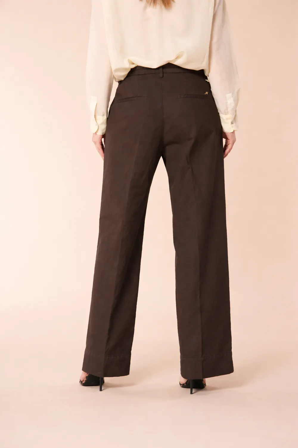 Mason's New York Studio chino donna marrone scuro straight