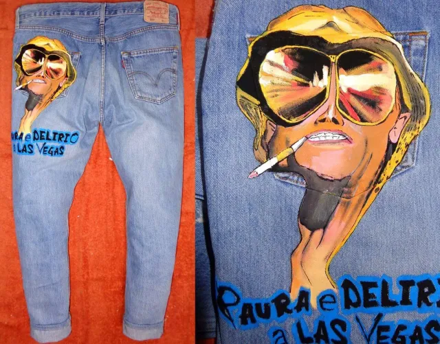 Levi's Vintage Paura e Delirio jeans dipinti a mano