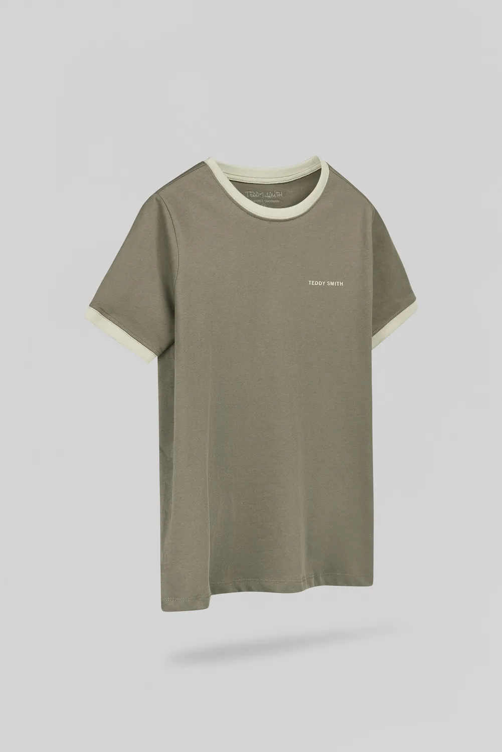 Teddy Smith The-Tee 2 R T-Shirt Bambino Dusty Kaki