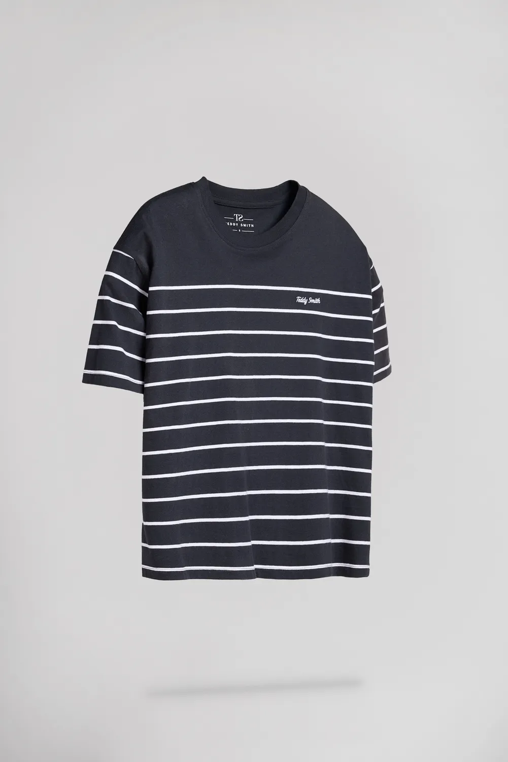Teddy Smith Carla Stripes t-shirt righe blu navy ampia