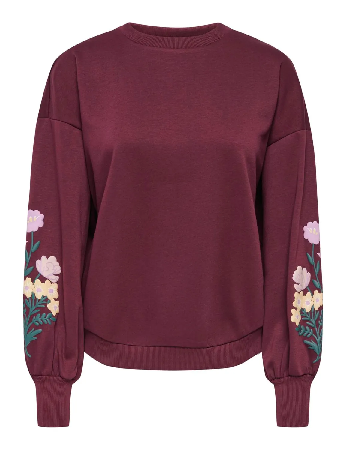 ONLY Onlbrooke felpa girocollo donna bracken fiori