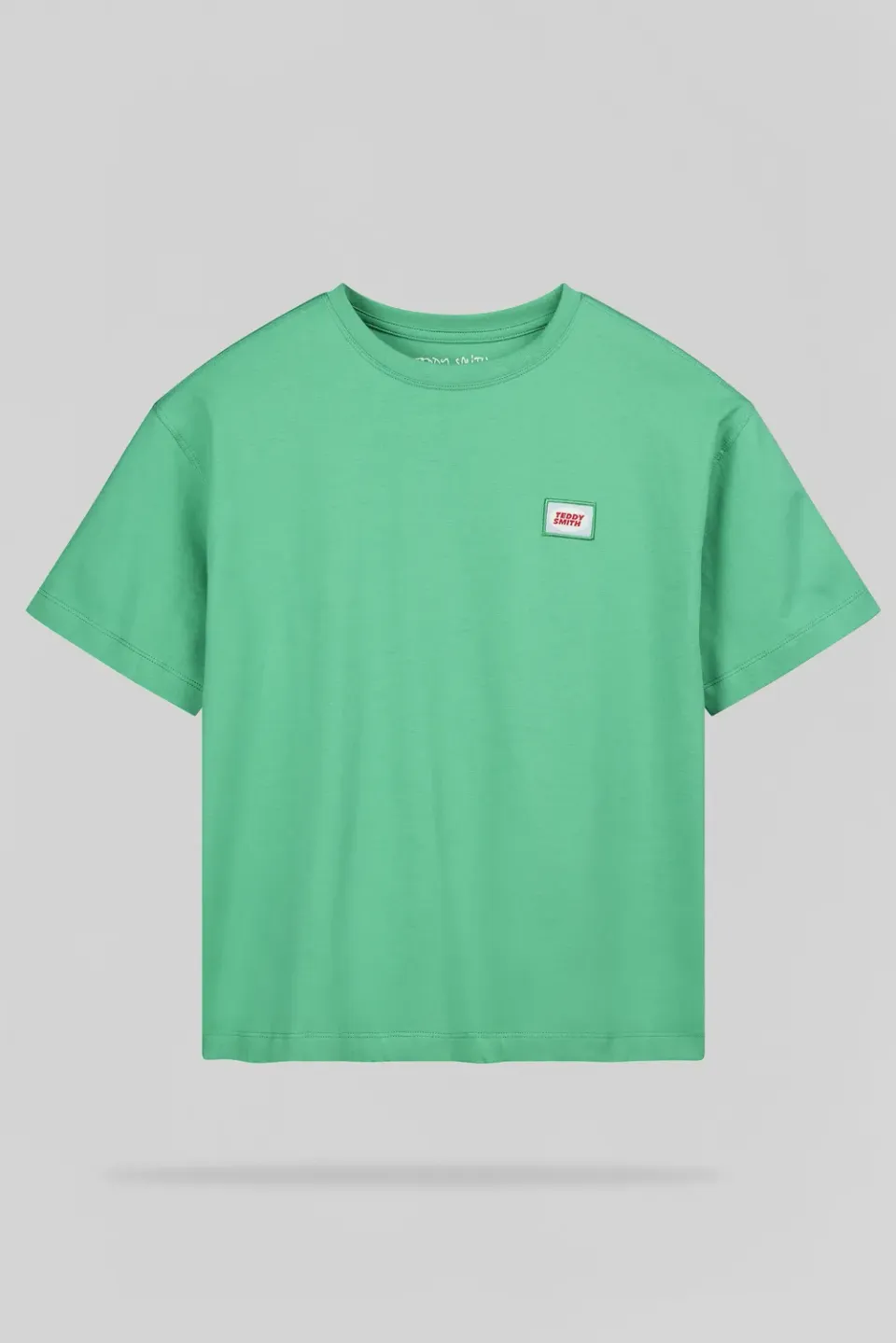 Teddy Smith T-Badge MC JR t-shirt bambino verde candy