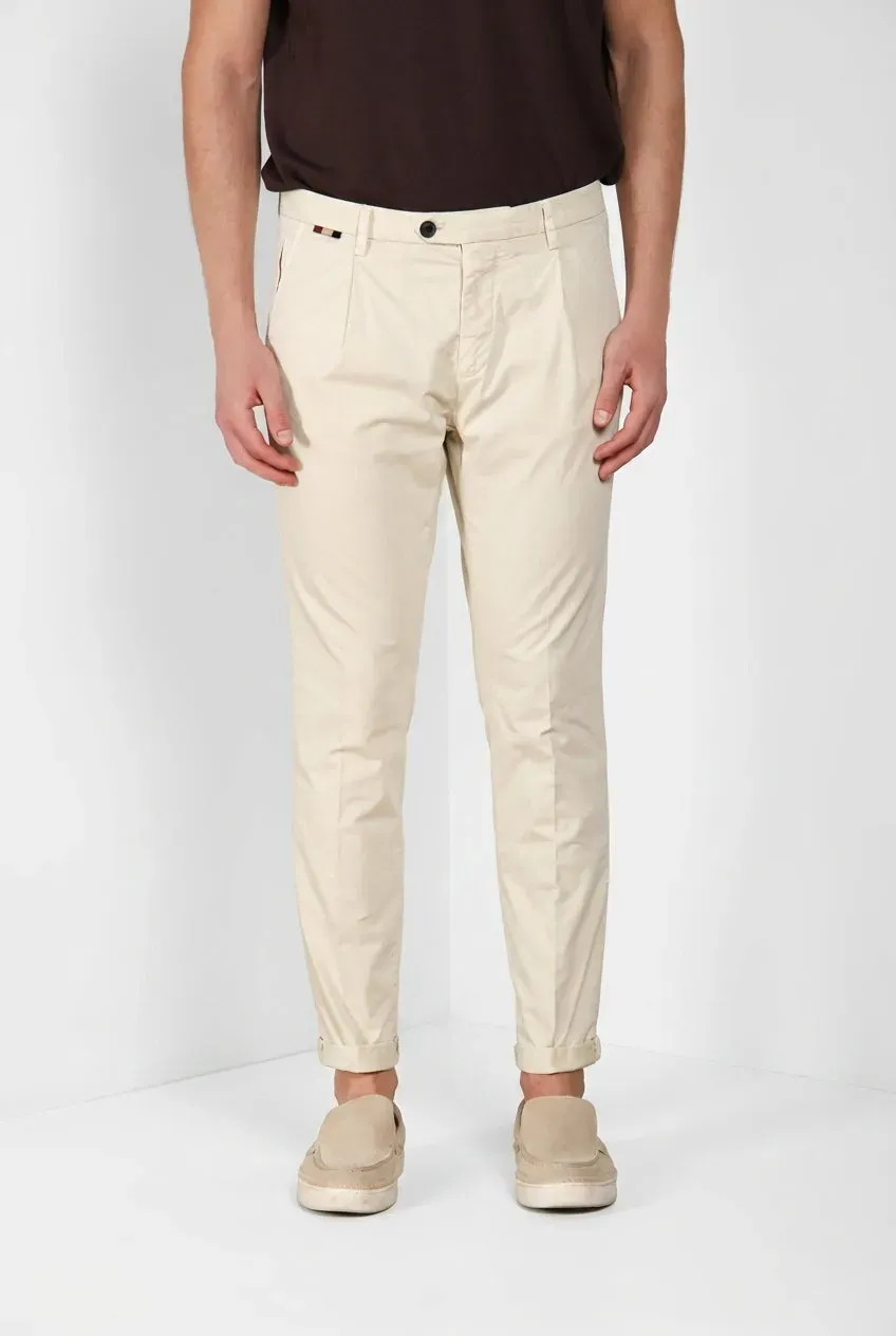 Mason's Osaka 1 Pince pantalone chino conchiglie carrot fit