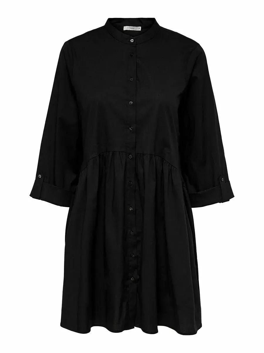 ONLY Onlditte Life abito donna 3/4 nero taglia 40 maniche 3/4