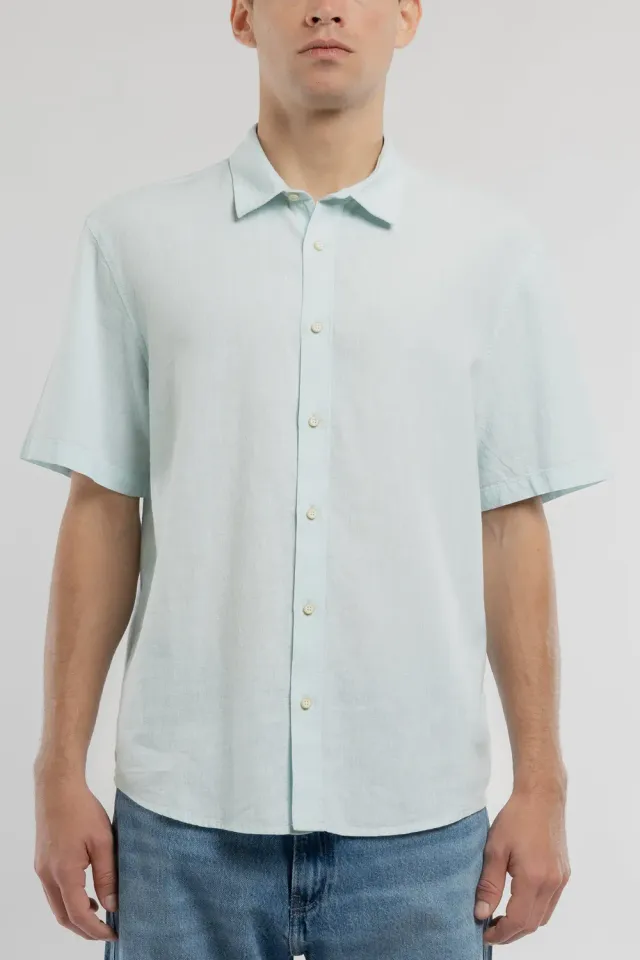 Teddy Smith C-Pietro camicia uomo lino maniche corte