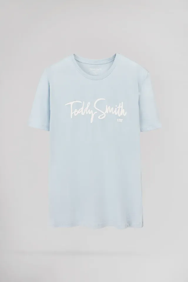 Teddy Smith T-Evry t-shirt azzurra uomo