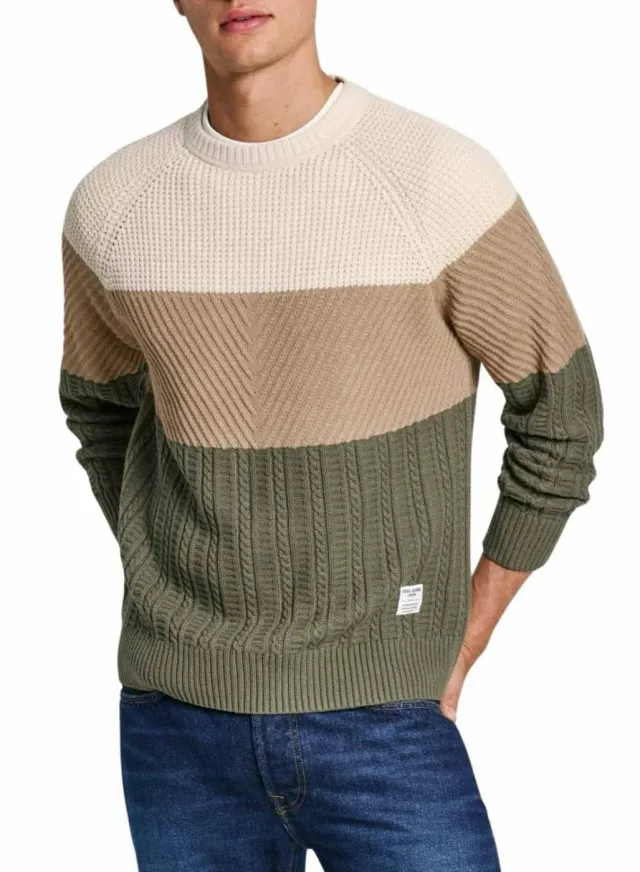 Pepe Jeans Cody Maglione Uomo M Color Block
