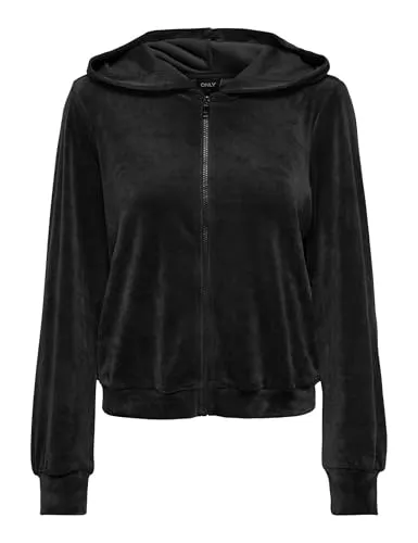 ONLY ONLREBEL felpa donna zip cappuccio taglia M