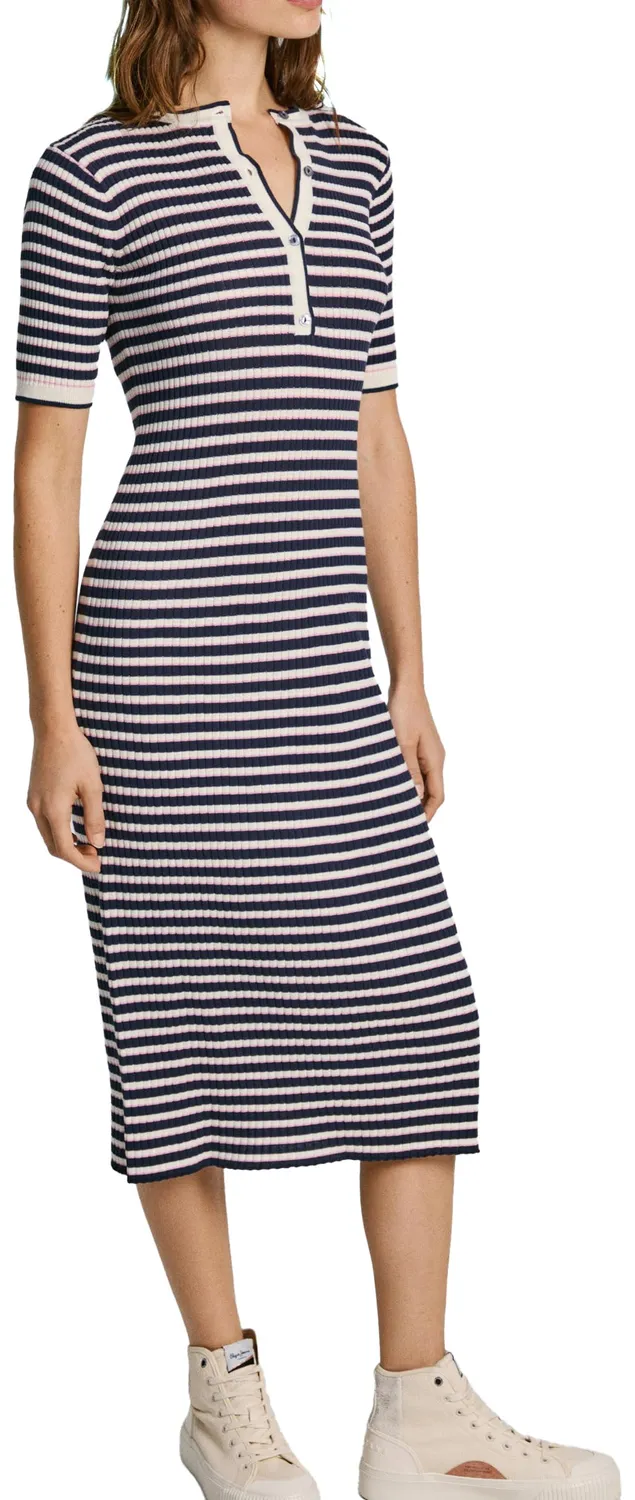 Pepe Jeans Ines Vestito Donna a Costine Taglia M