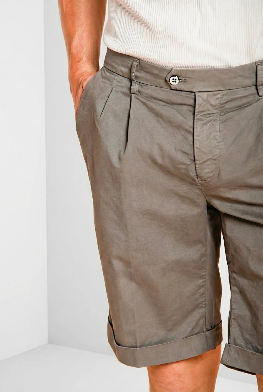 Mason's New York 2 Pinces bermuda uomo grigio scuro