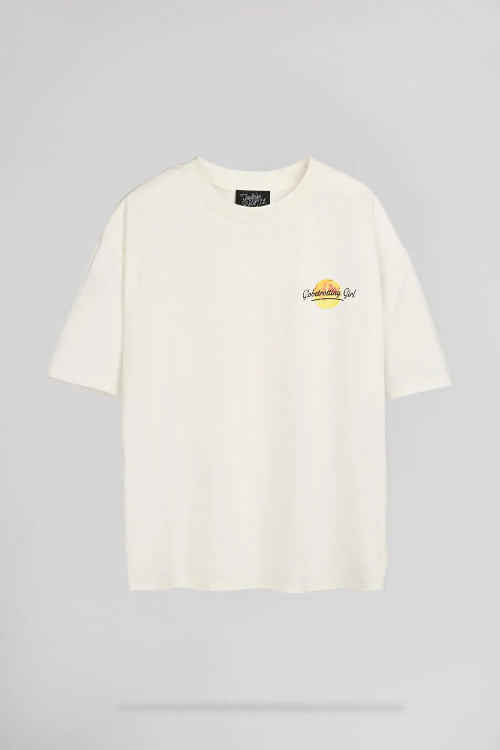 Teddy Smith T-Vibes MC t-shirt donna bianca oversize