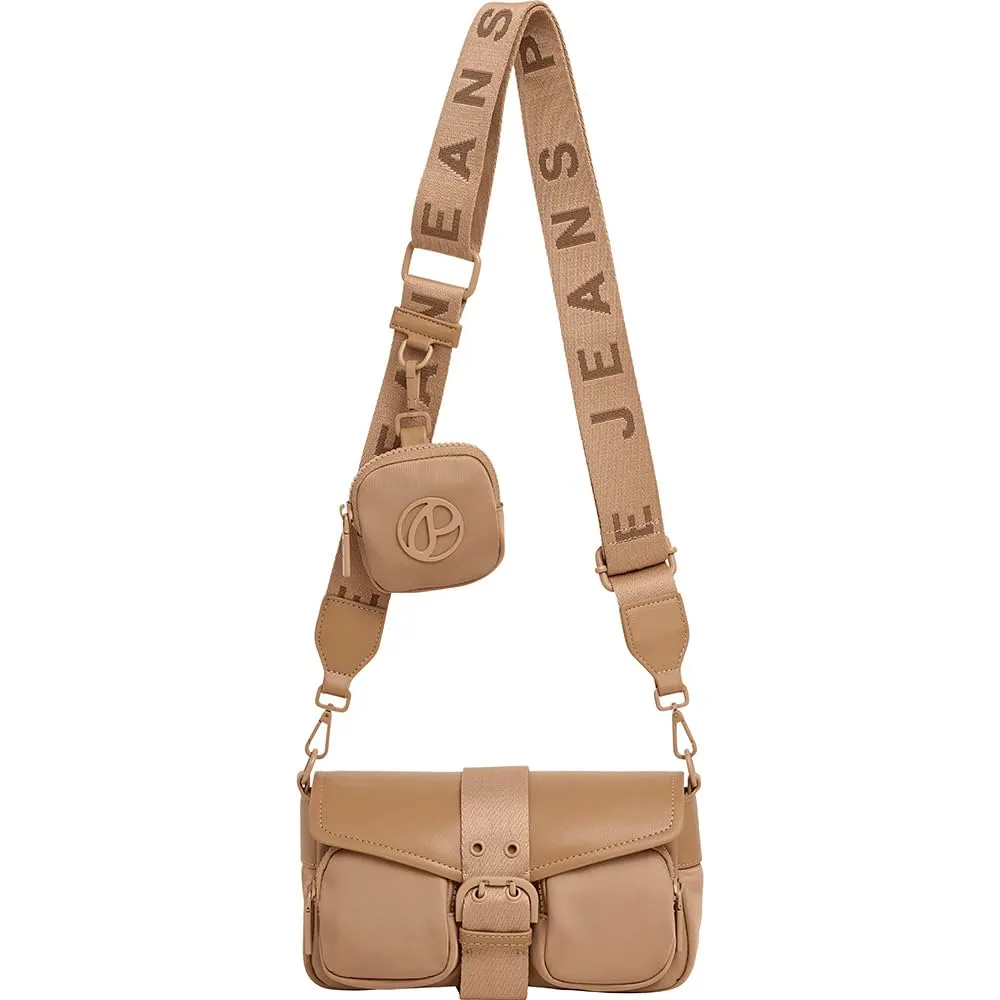 Pepe Jeans Gale borsa donna tracolla taupe beige