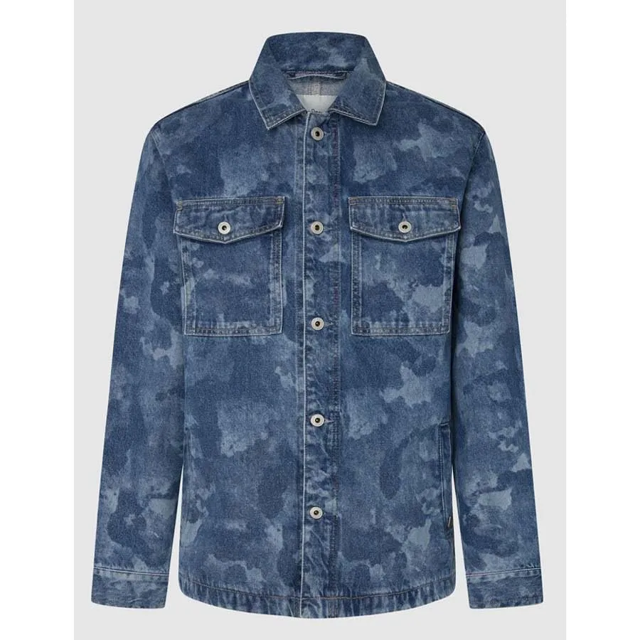 Pepe Jeans Eaton Camouflage Giacca Uomo M Denim