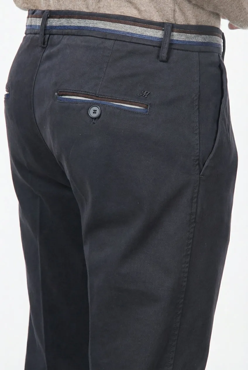 Mason's Torino Winter chino uomo blu notte slim