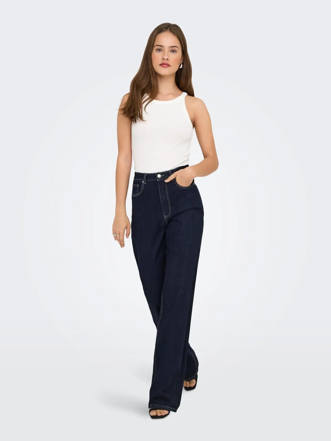 ONLY ONLJUICY-WAUW jeans wide donna L 30L