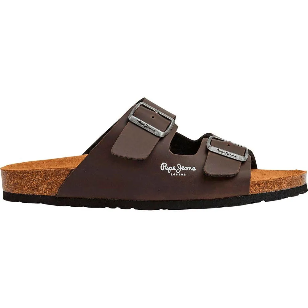 Pepe Jeans Double Kansas sandali uomo marrone sughero