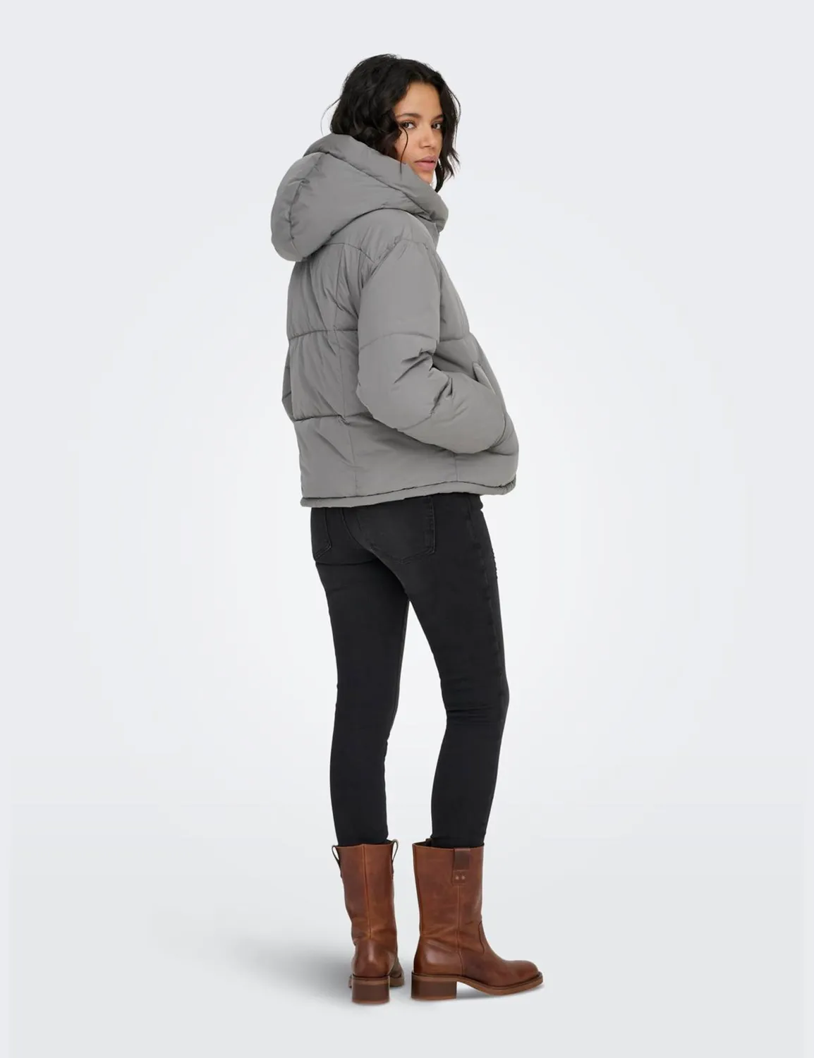 ONLY Onlcornelia Puffer Piumino Donna Leggero Nero