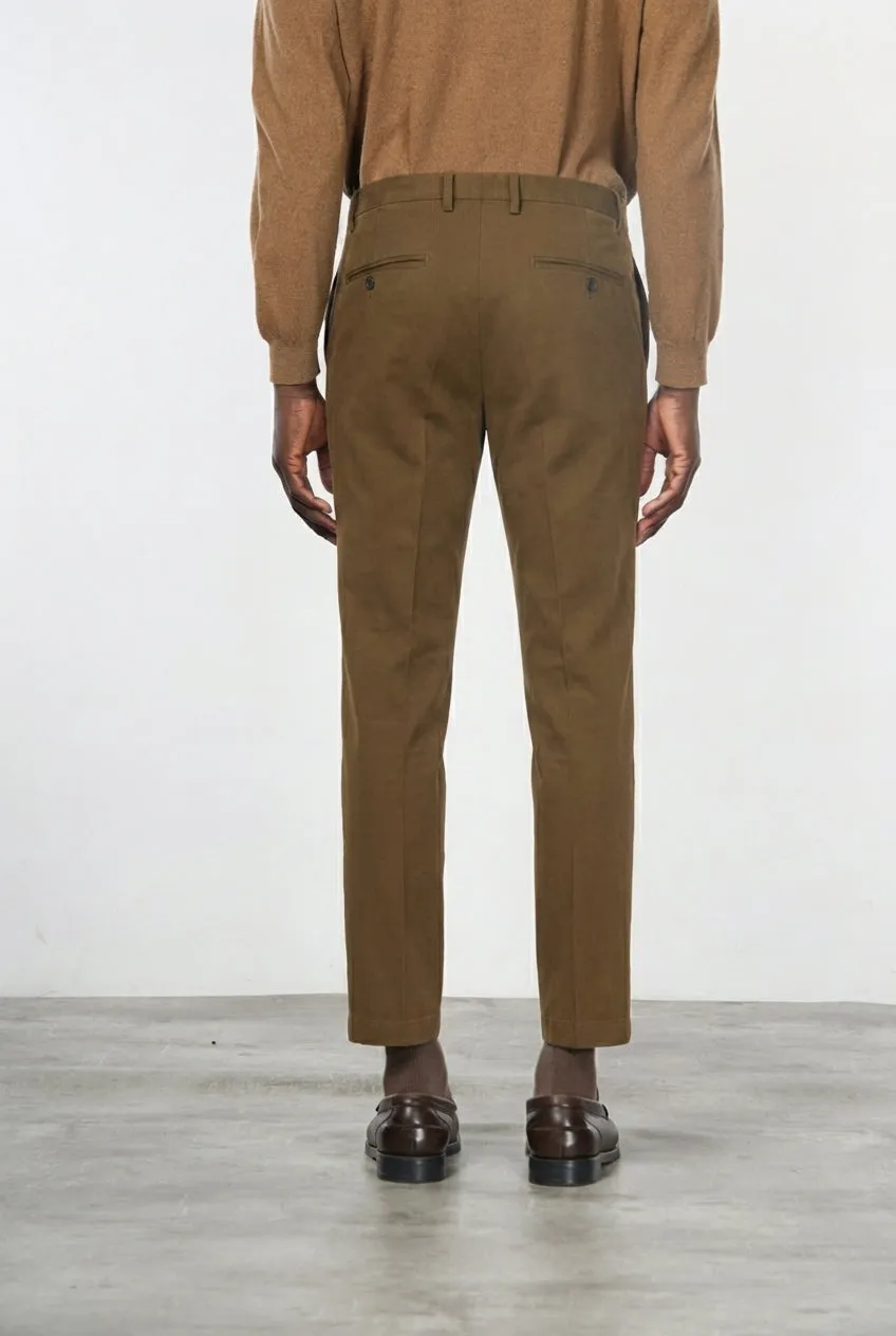 Mason's Milano chino uomo noce gabardina