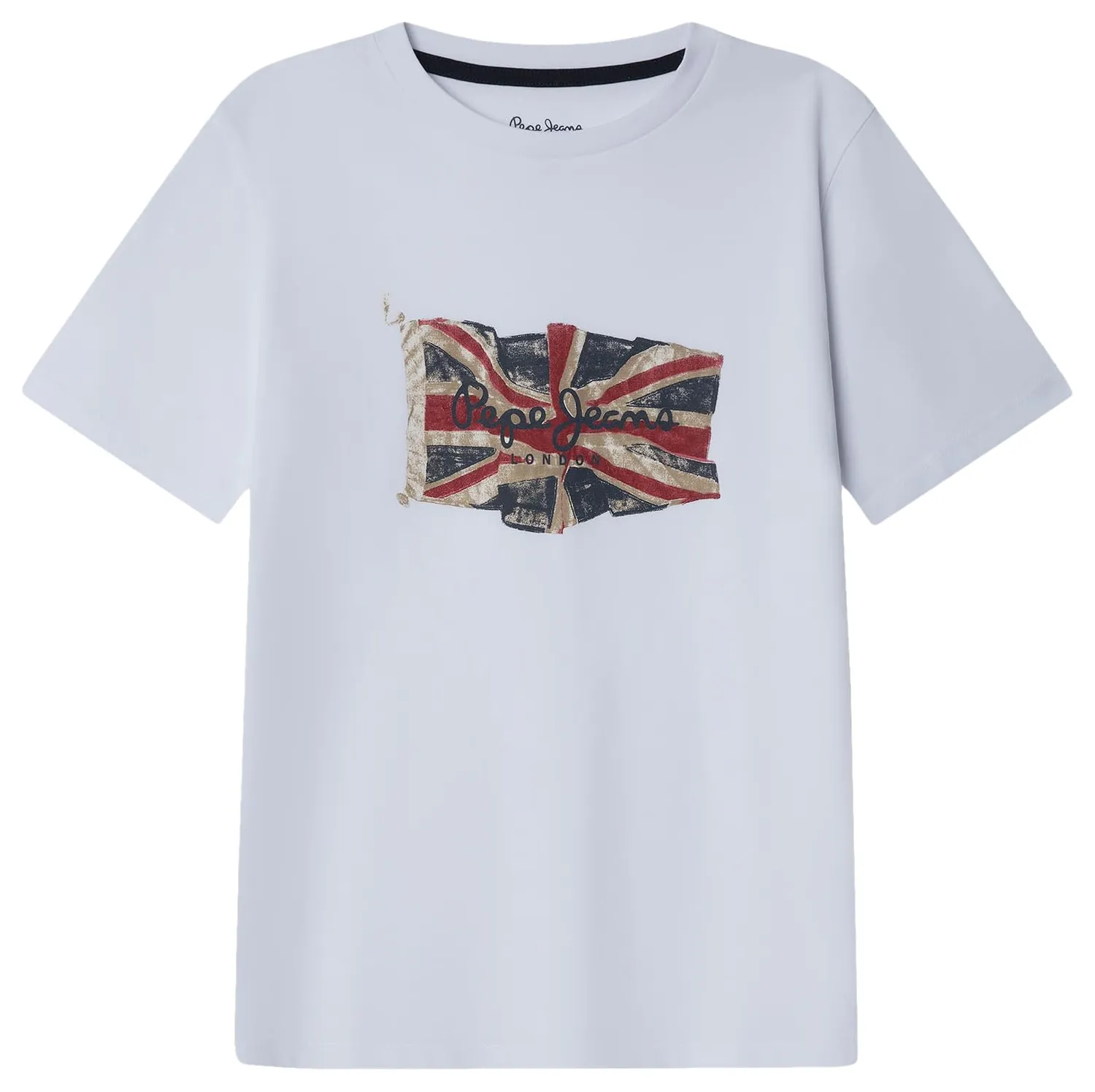 Pepe Jeans Union Jack Tee t-shirt bambino bandiera corta