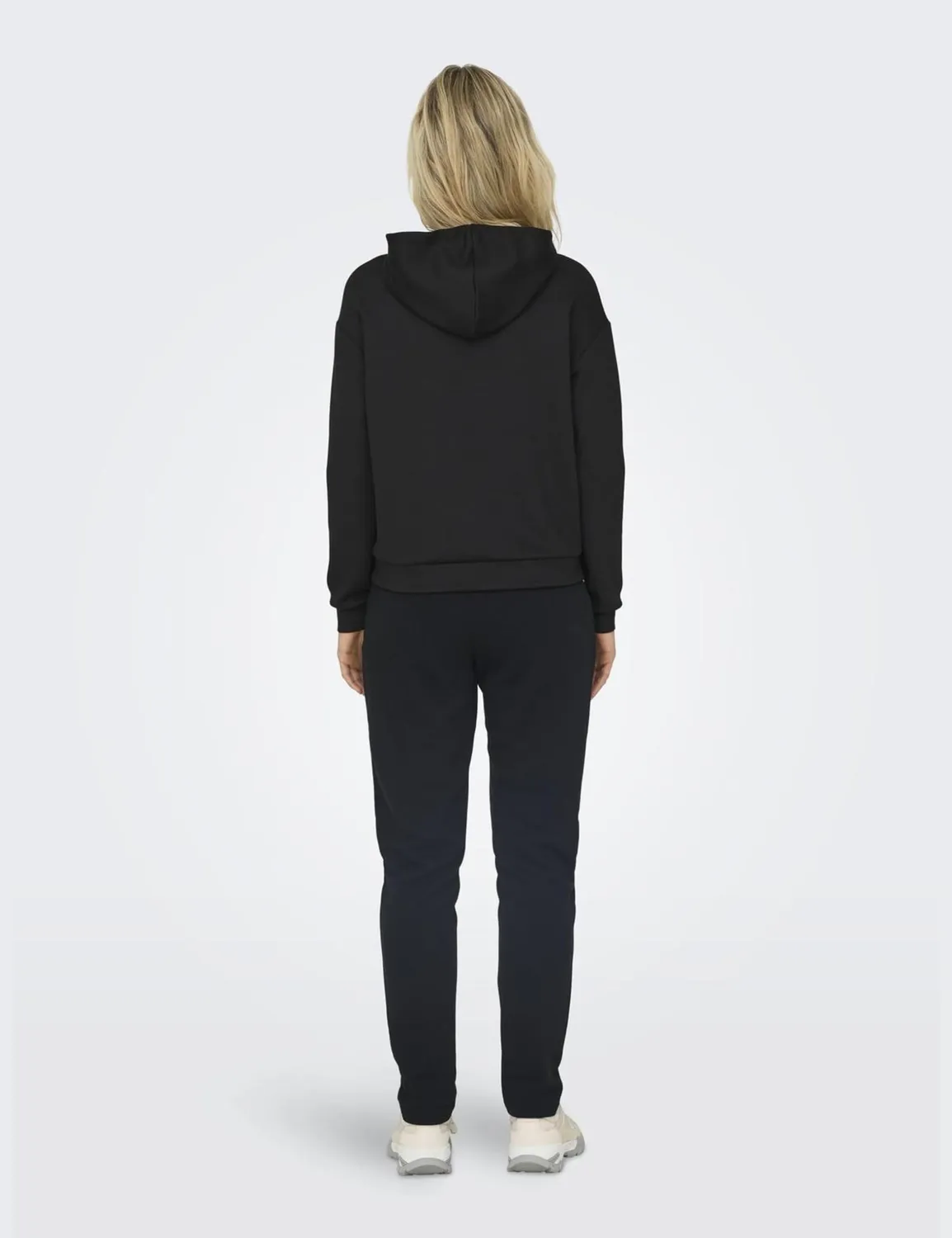 ONLY Onplounge felpa zip cappuccio donna nera M