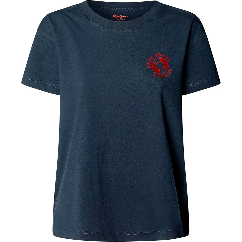 Pepe Jeans Berila t-shirt donna maniche corte blu