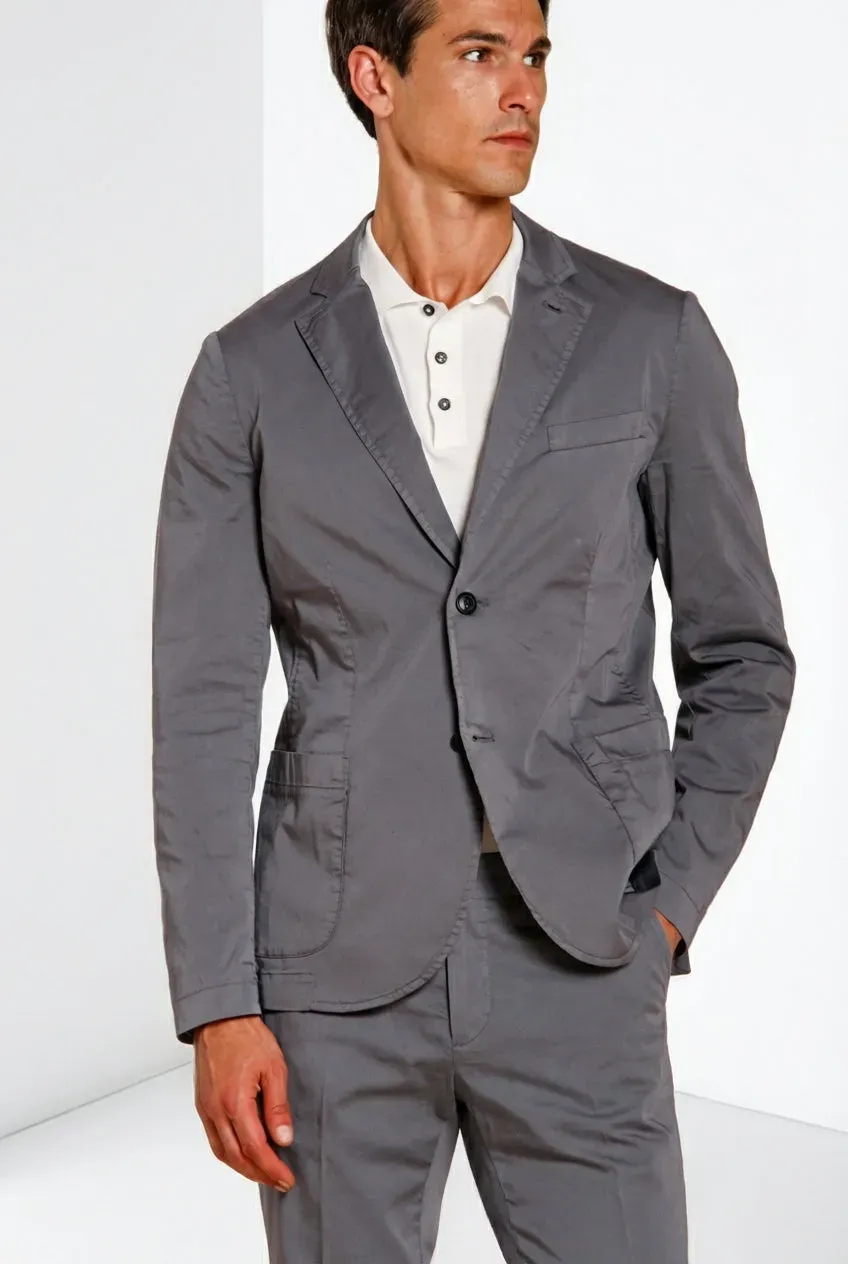 Mason's Da Vinci Travel blazer uomo raso carta da zucchero