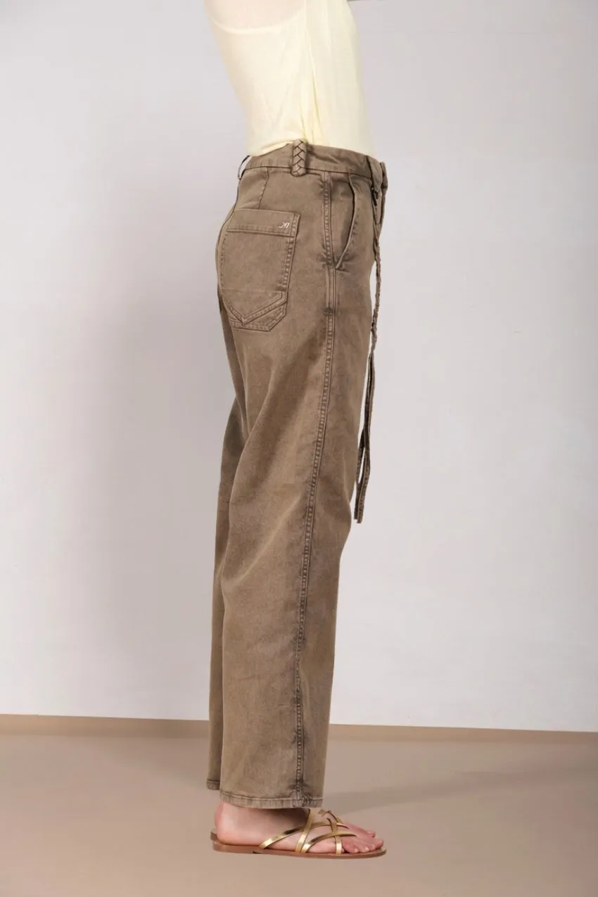 Mason's Valerie pantalone denim balloon donna beige