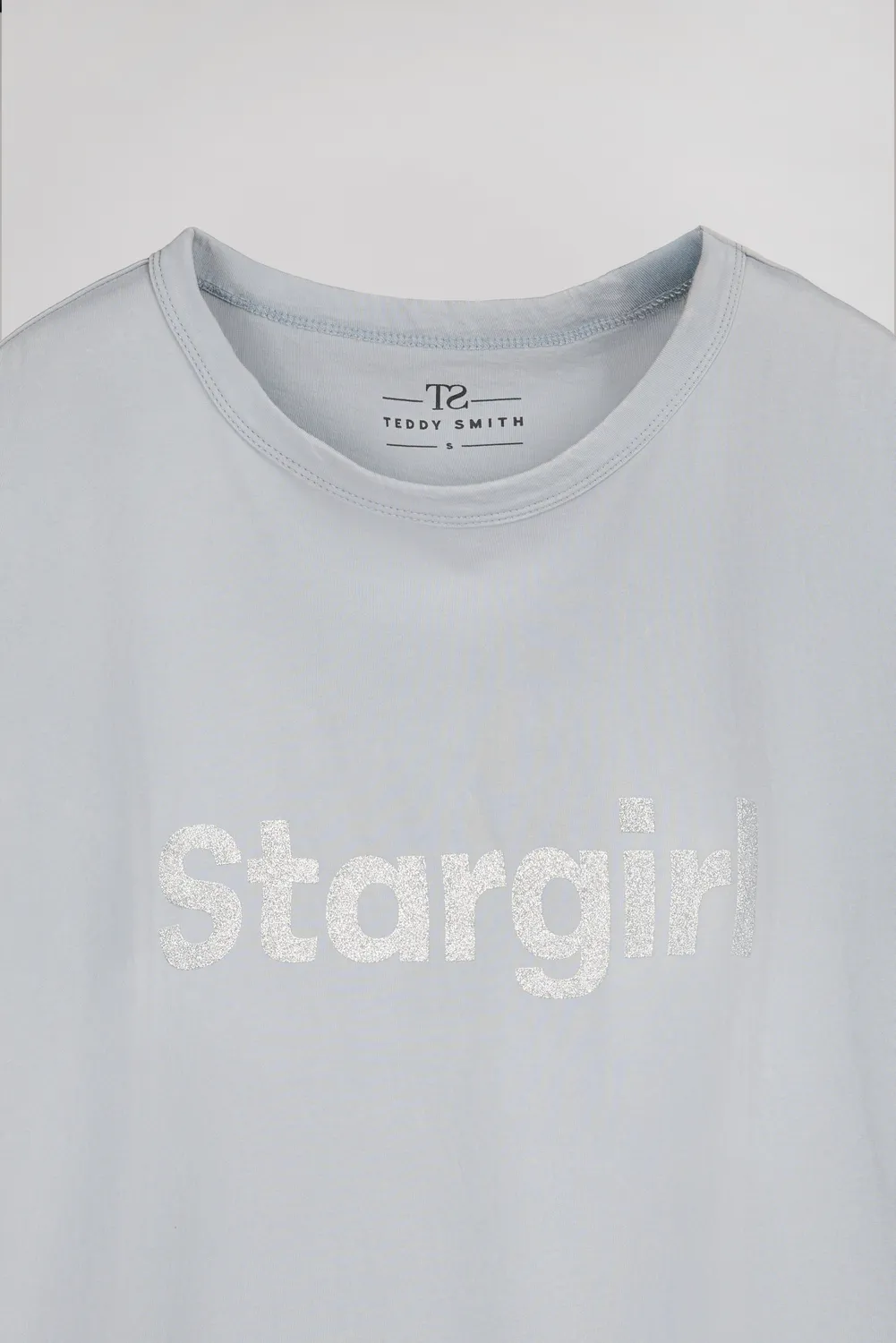 Teddy Smith T-Silver MC t-shirt oversize grigio luna