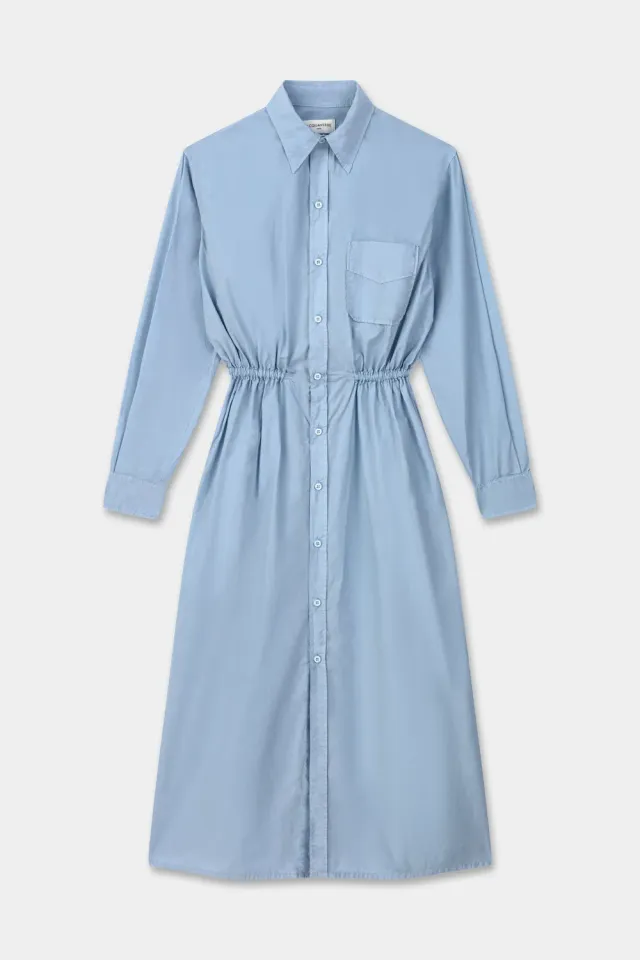 Acquaverde Bella Faded Blue abito gabardine