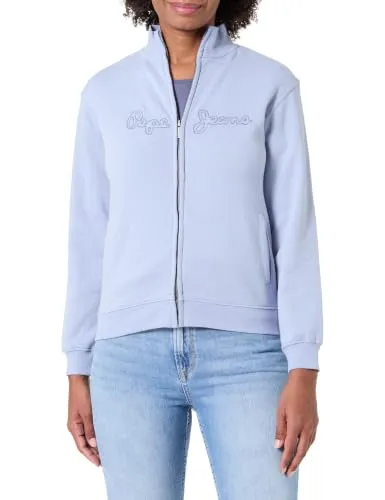 Pepe Jeans Overlock Logo Zip felpa donna full-zip tasche