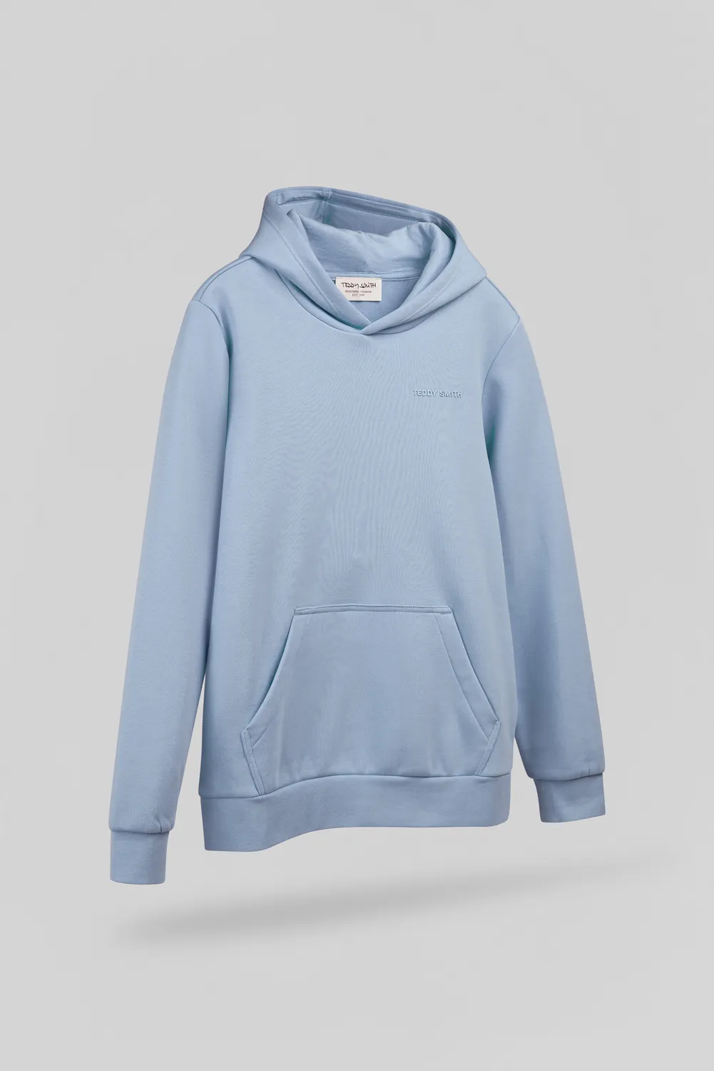 Teddy Smith S-Nark felpa bambino blu mineral cappuccio