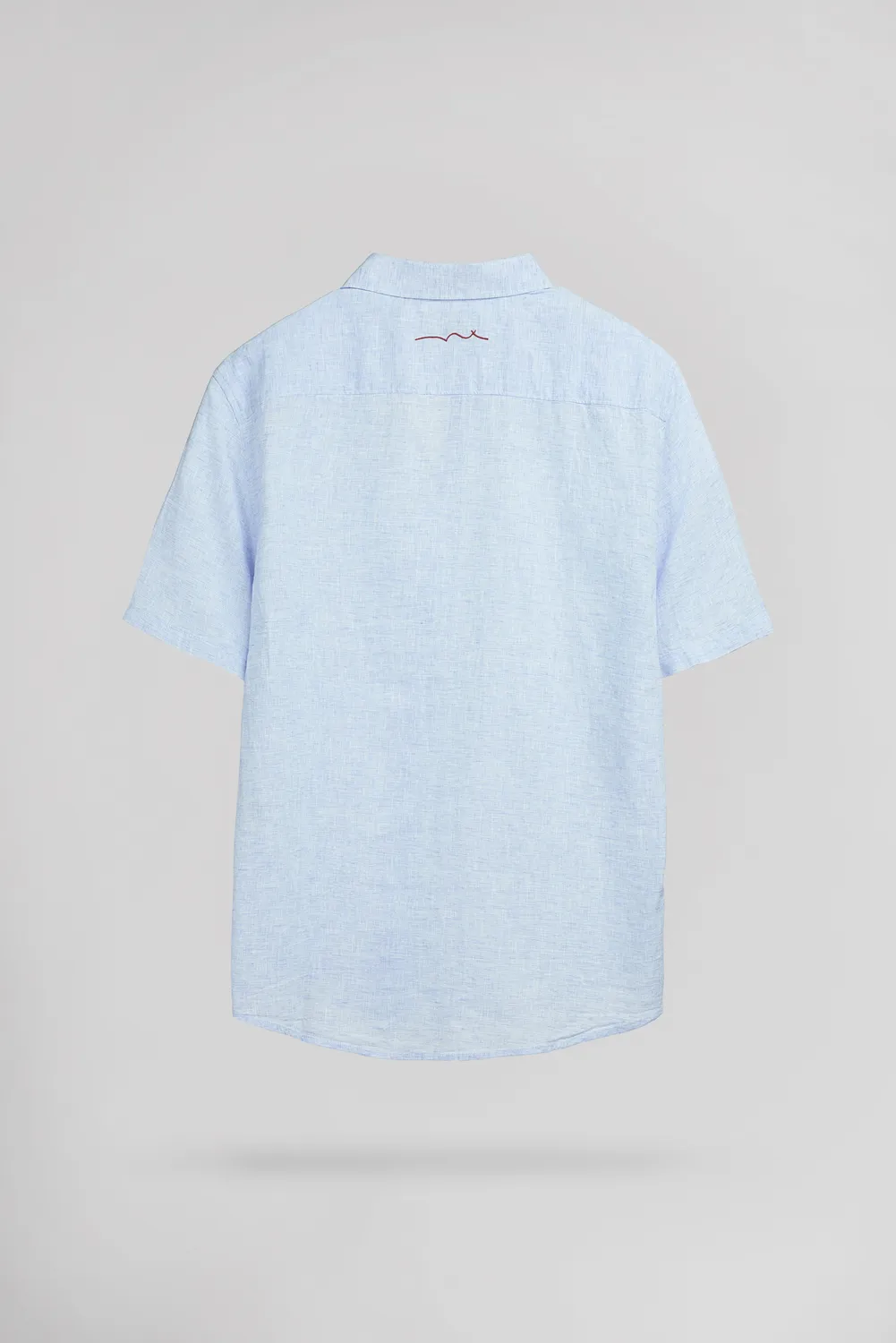 Teddy Smith C-Pietro MC camicia uomo pastel blue lino
