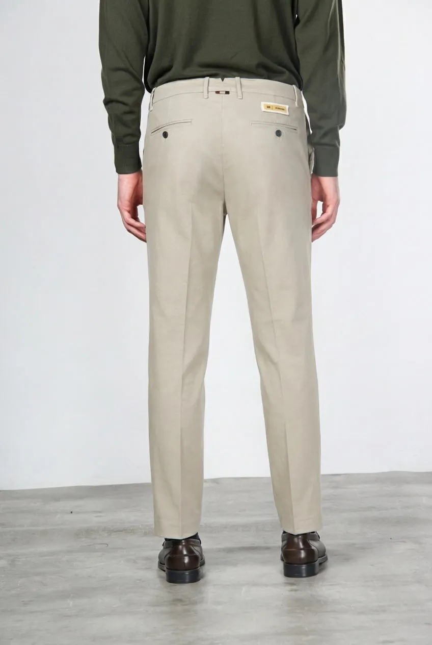 Mason's Paris pantalone chino uomo ghiaccio carrot fit
