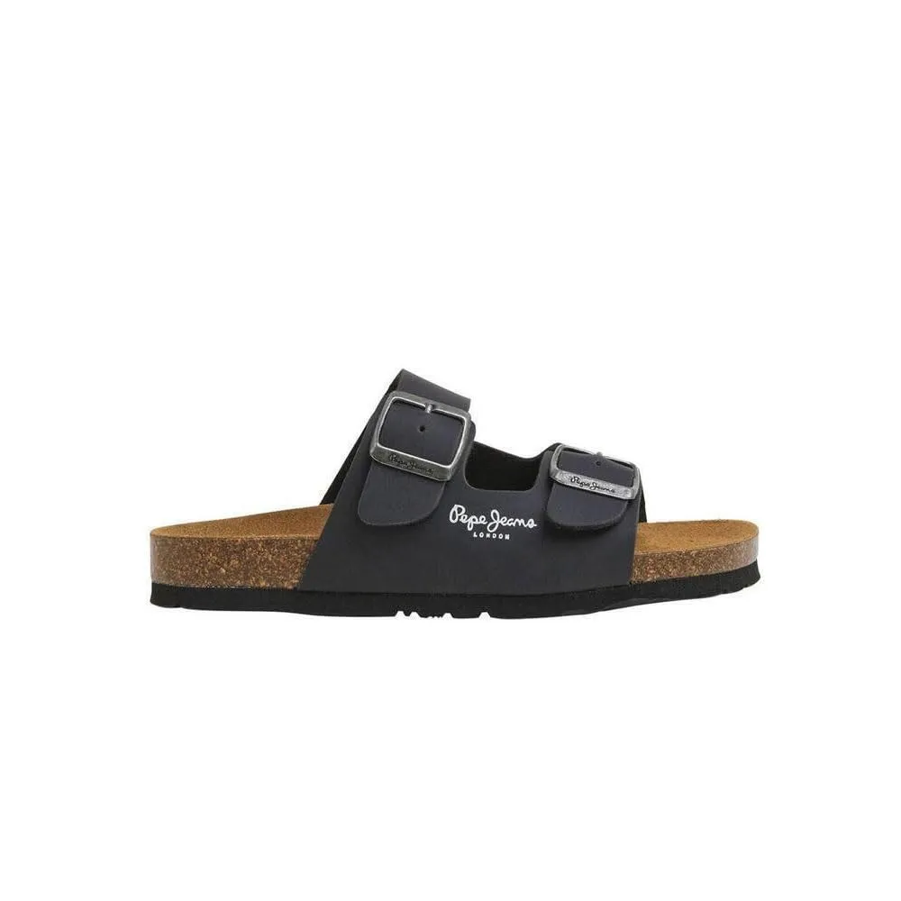 Pepe Jeans Bio Double Velour sandali uomo neri 43 EU sughero