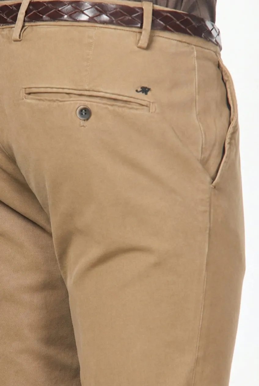 Mason's Milano chino uomo beige scuro extra slim