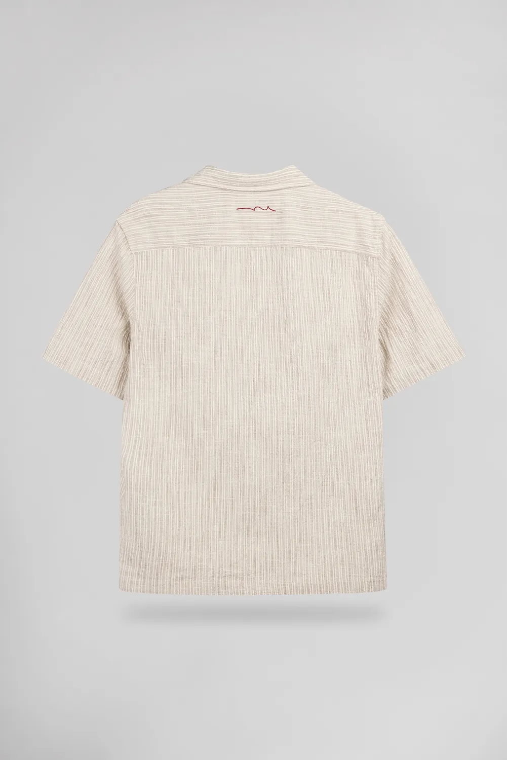 Teddy Smith C-Elvis Worker Beige camicia uomo seersucker