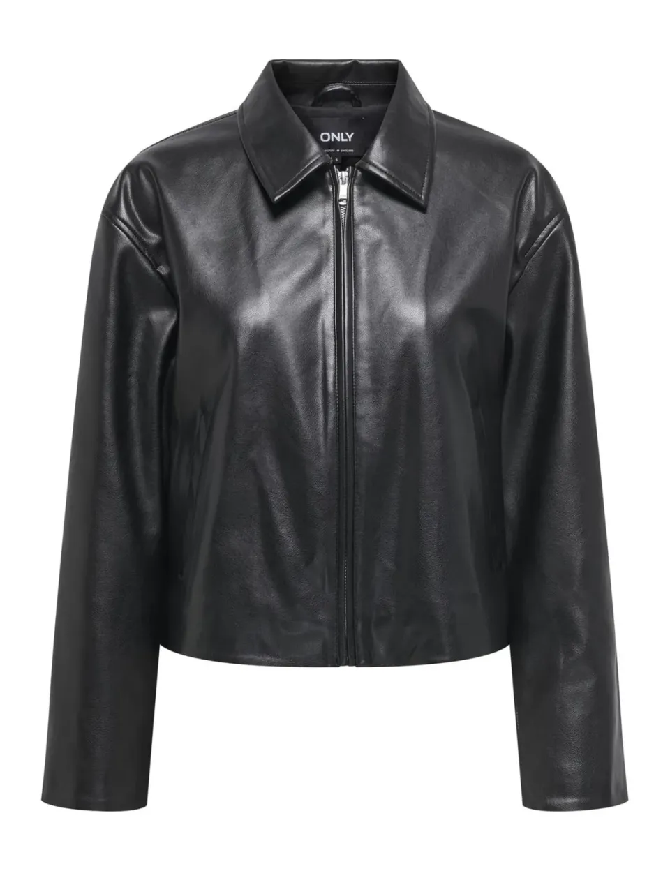 ONLY Onlnicki giacca ecopelle con zip taglia S